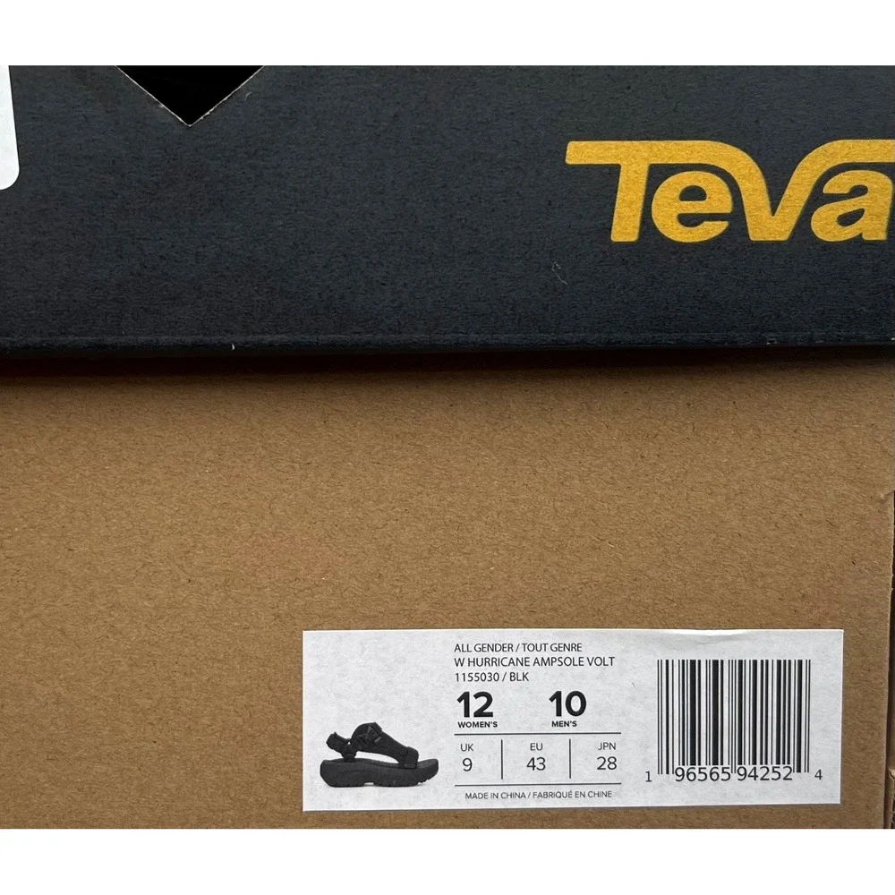 Teva Hurricane Ampsole Volt Men's Sport Sandal Size 10 Black Lightweight Comfort